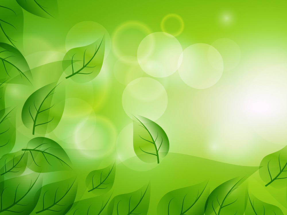 Abstraction Leaf Cuts Powerpoint Templates Abstract Green Free PPT 