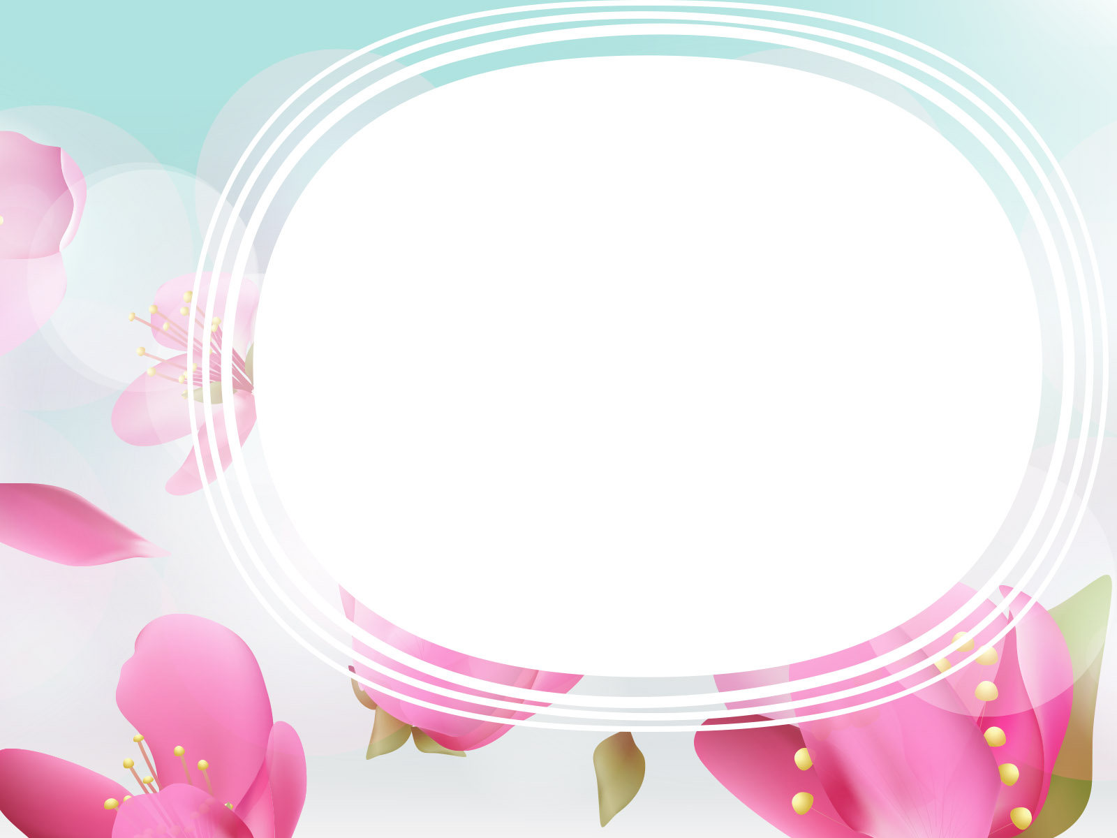 Spring flower on Green Powerpoint Templates - Flowers - Free PPT Backgrounds  and Templates