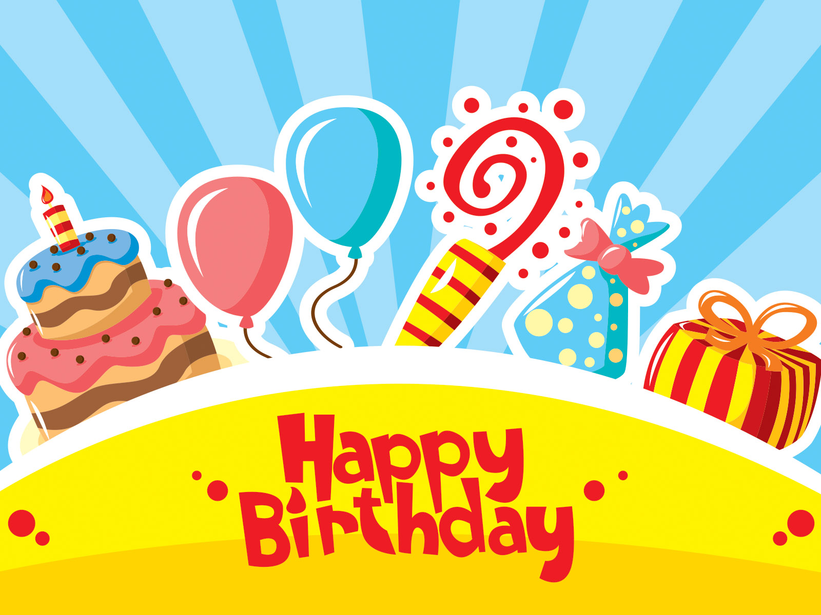 Happy Birthday Template Free Download Ppt