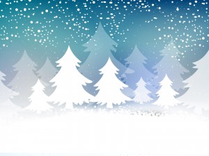 Christmas Tree Card Powerpoint Templates - Blue, Christmas - Free PPT ...