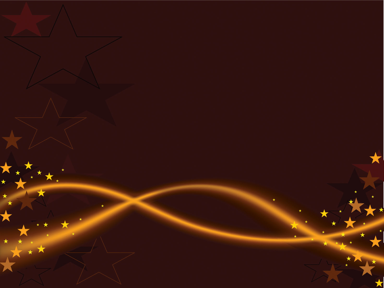 Golden Lines with Stars Powerpoint Templates - Abstract, Black, Brown,  Orange - Free PPT Backgrounds and Templates
