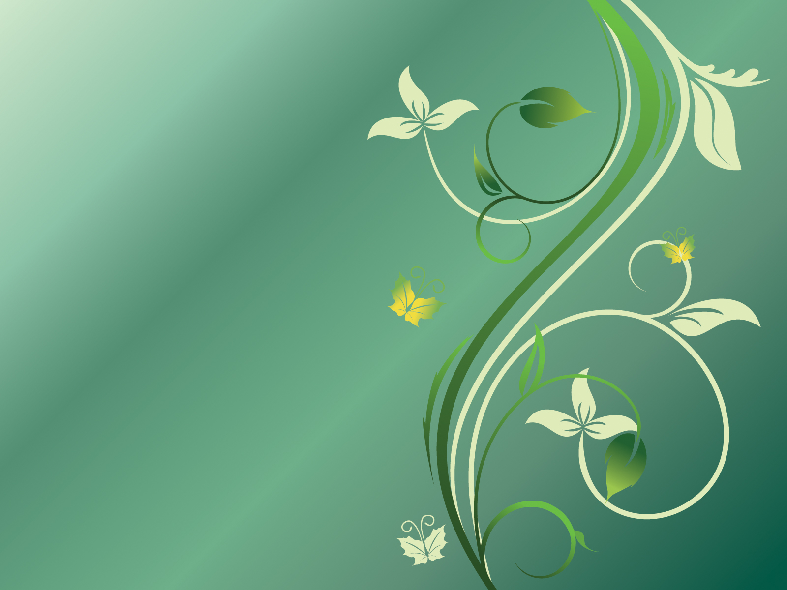 Green, Leaves, Lines Powerpoint Templates - Abstract, Green, Lime, Orange,  White - Free PPT Backgrounds and Templates