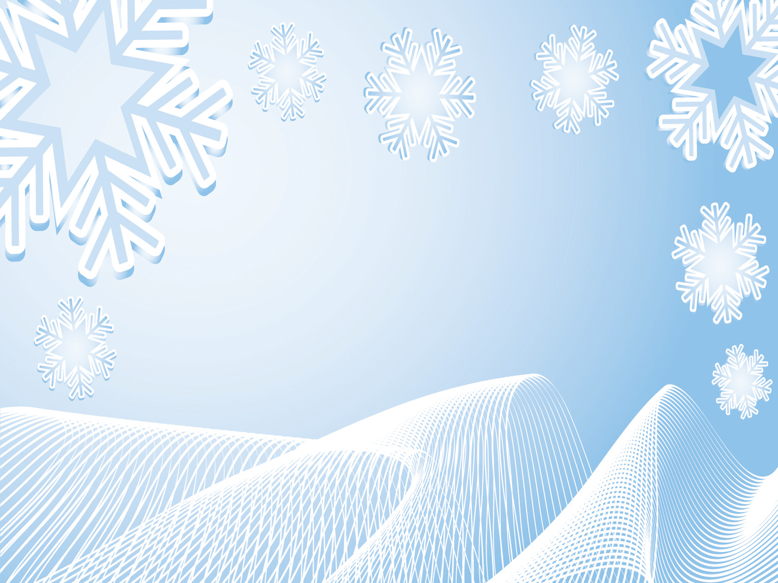 Abstract Xmas Winter Powerpoint Templates Aqua / Cyan Christmas