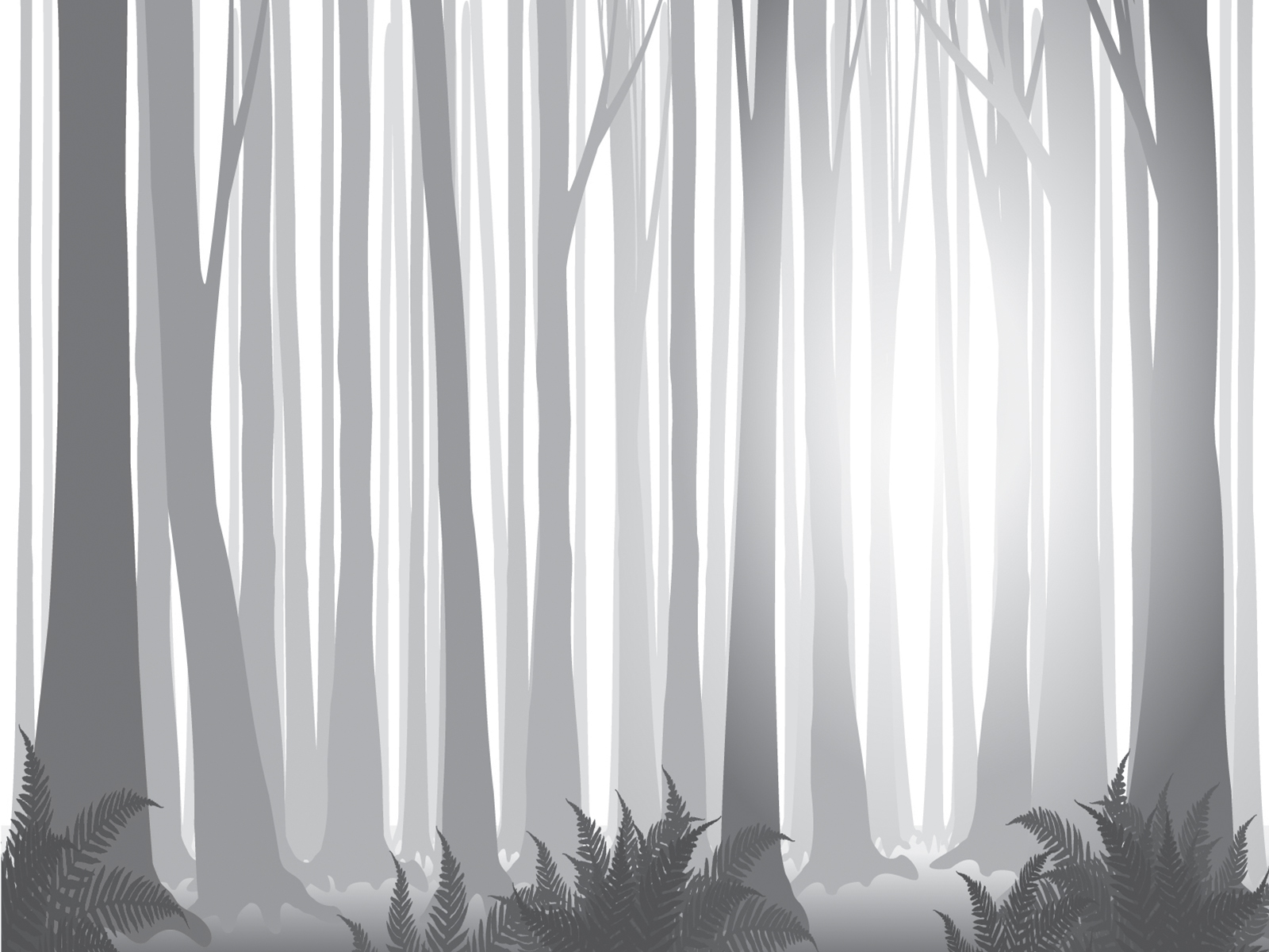 Foggy Forest Powerpoint Templates - Black, Nature, White - Free PPT  Backgrounds and Templates