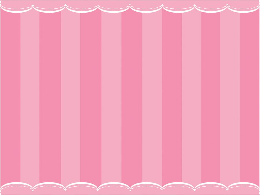 Cute Pink Curtain Powerpoint Templates - Objects Backgrounds