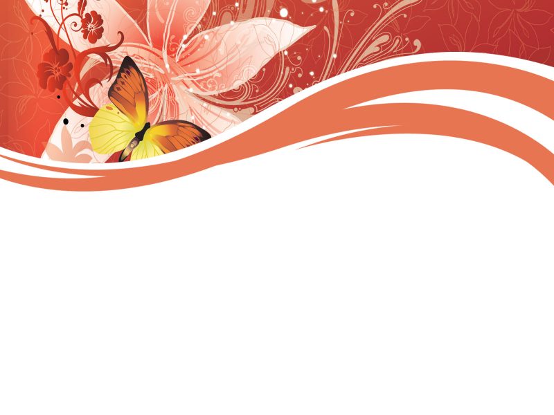 Tiger Lily on Red Powerpoint Templates - Flowers - Free PPT Backgrounds ...
