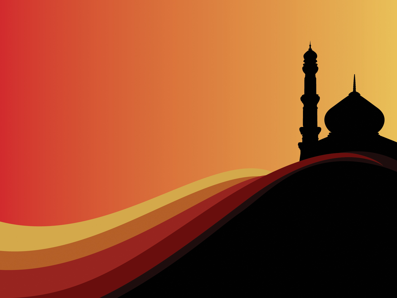 Mosque Religious Powerpoint Templates Red, Religious Free PPT