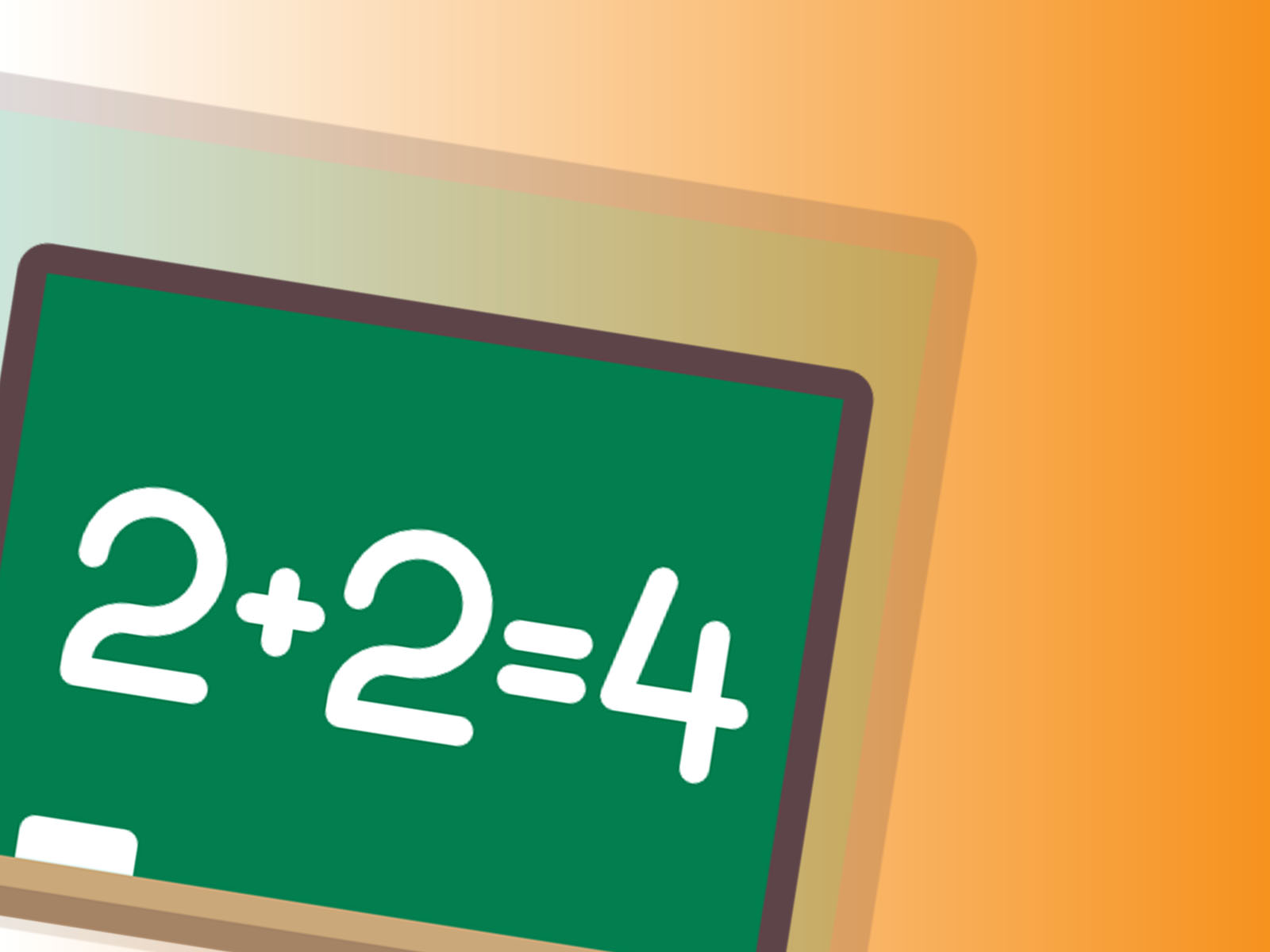 Math Board Powerpoint Templates Border Frames Education Orange