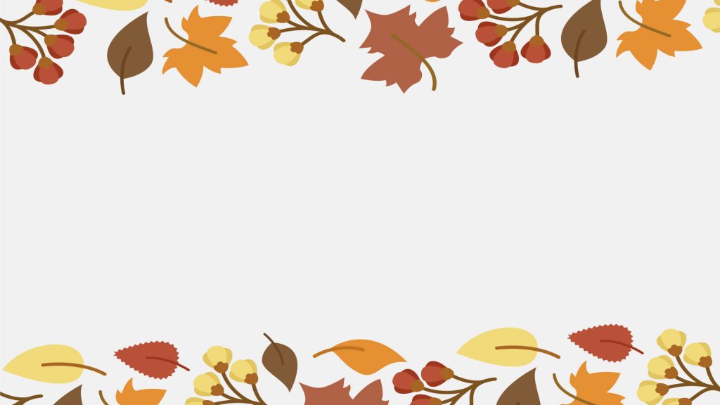 Fall Autumn Powerpoint Templates Border Frames Flowers Free PPT