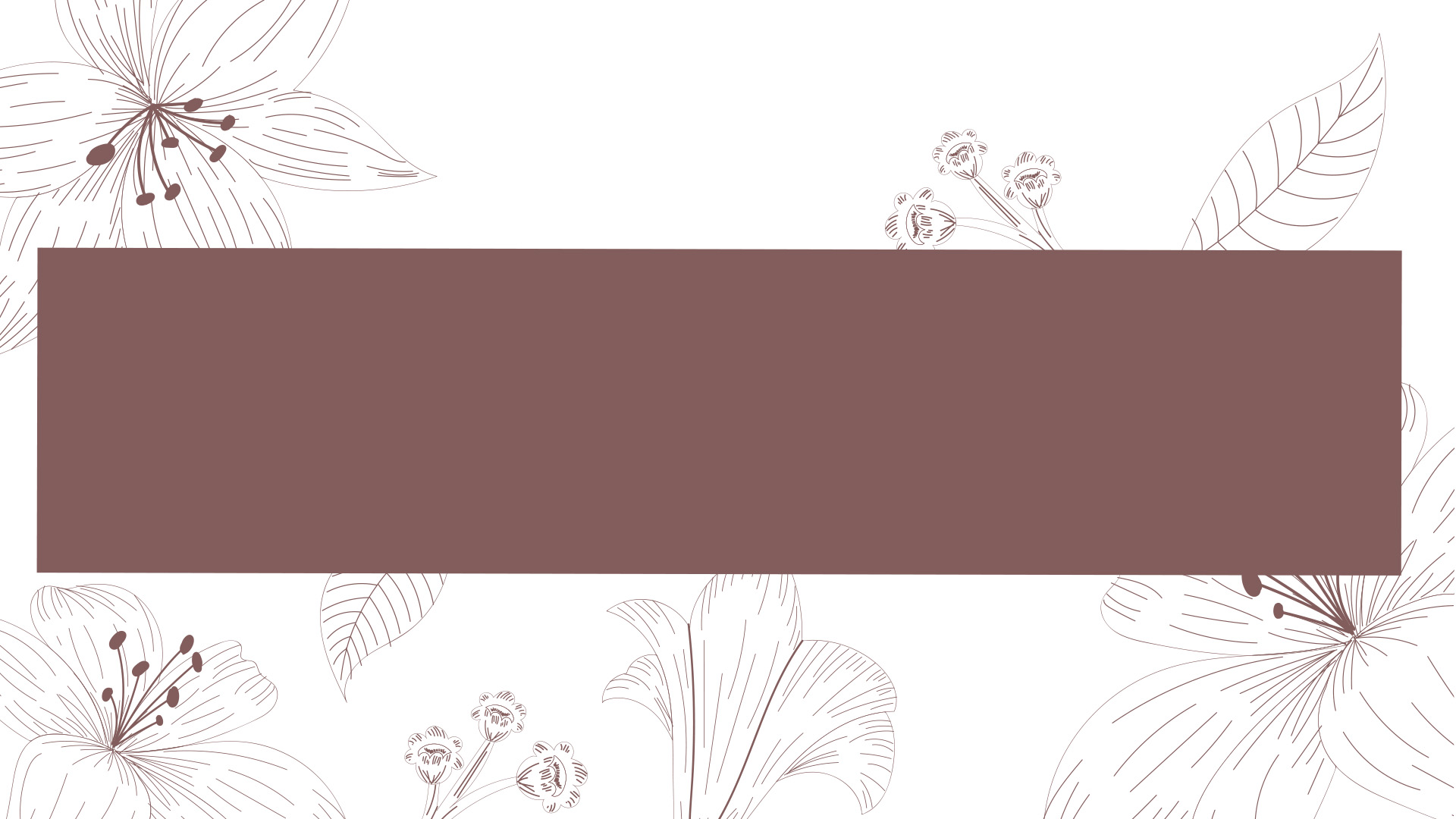 Brown Flowers Powerpoint Templates - Brown, Flowers - Free PPT