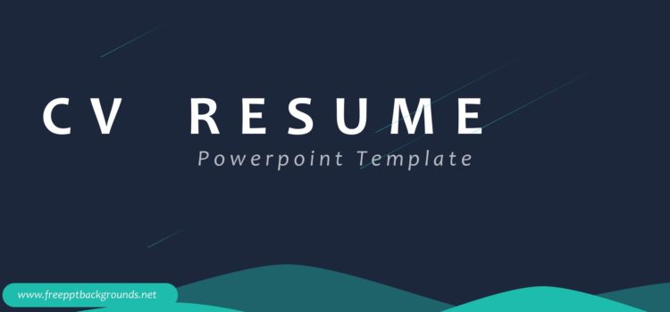 CV Resume PPT Templates