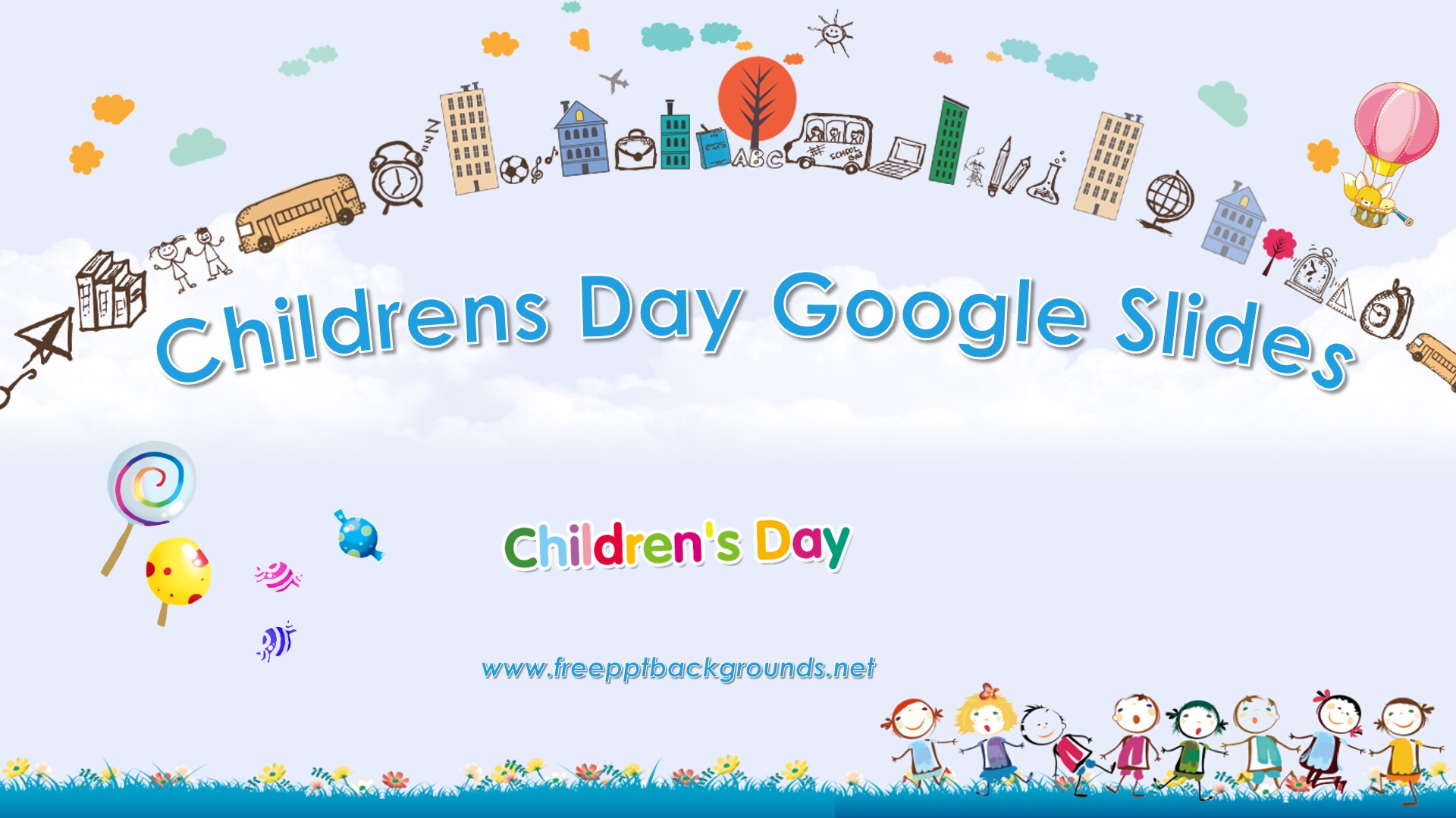 Childrens Day Powerpoint Templates Arts Education Holidays Free