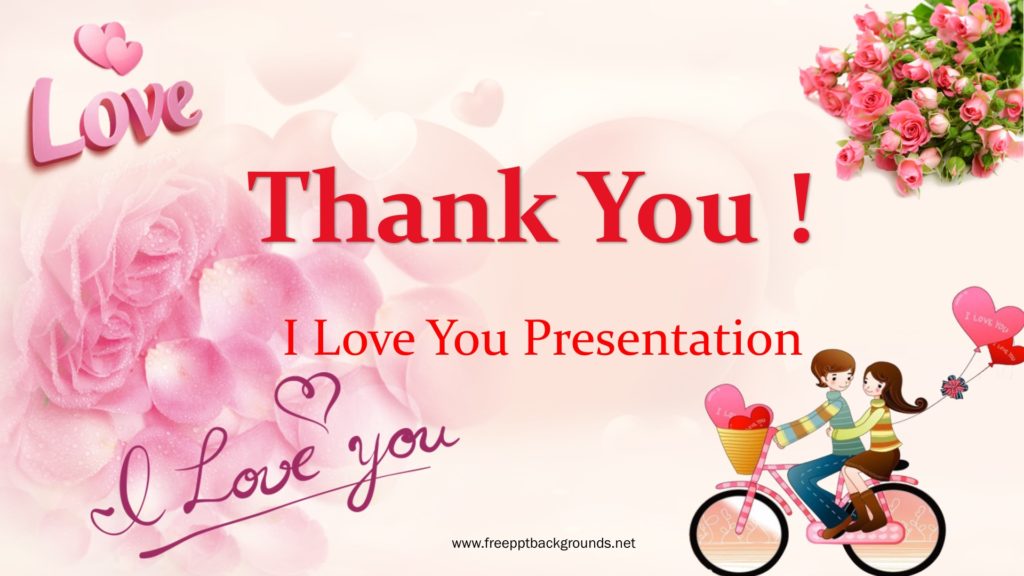 I love you Powerpoint Templates - Fuchsia / Magenta, Love Backgrounds