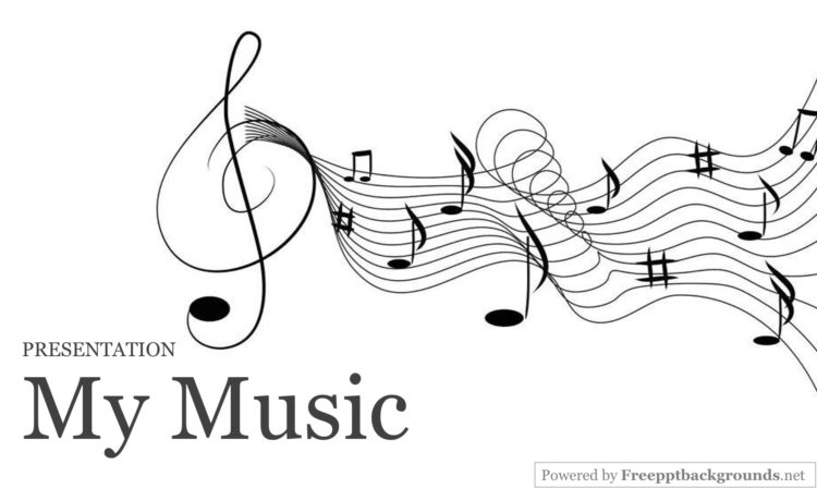 My Music Powerpoint Templates - Black, Google Slides, Music, White ...