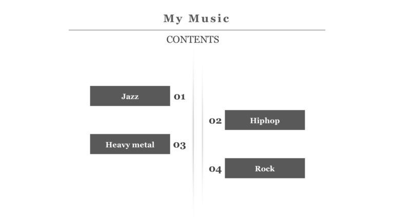 My Music Powerpoint Templates - Black, Google Slides, Music, White ...