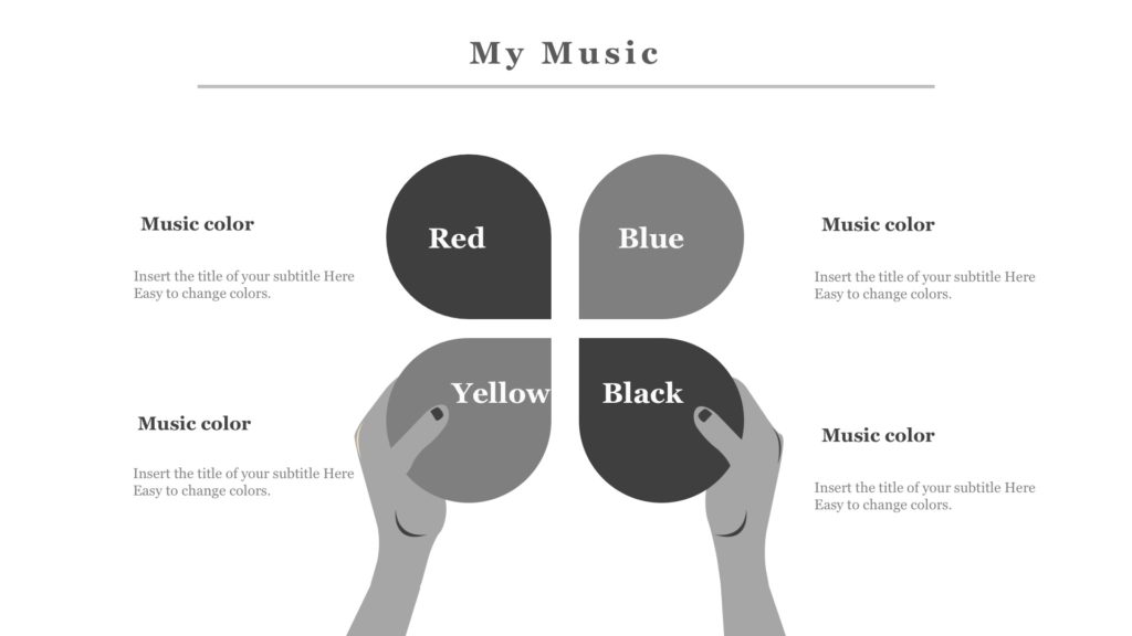 My Music Powerpoint Templates - Black, Google Slides, Music, White ...