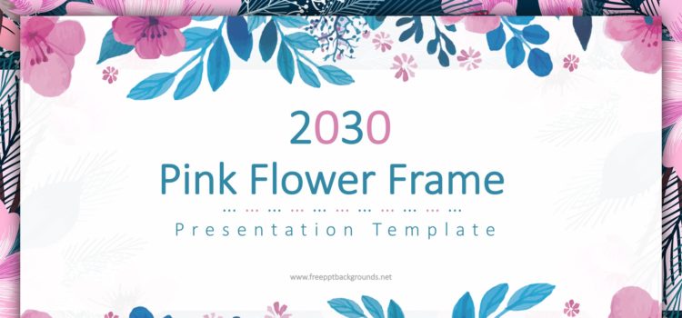 Pink Flower Frame Backgrounds