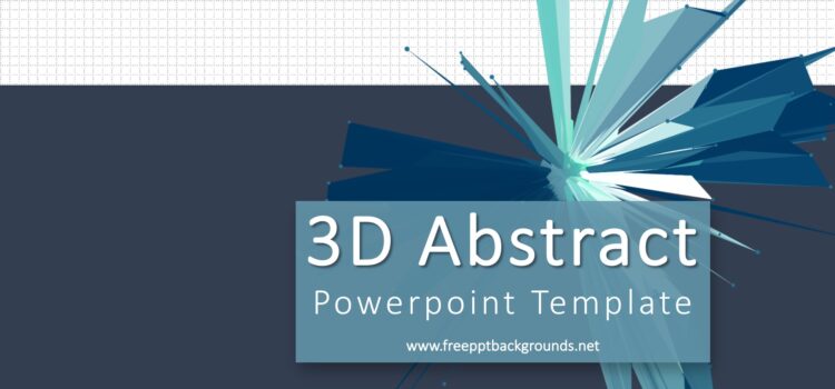 3D Abstract Powerpoint Template