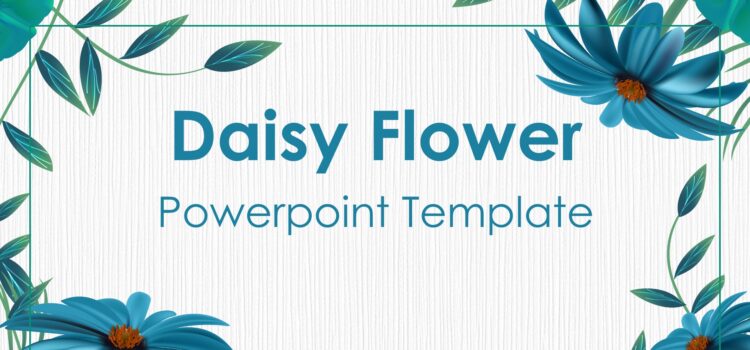 Daisy Flower Slide template