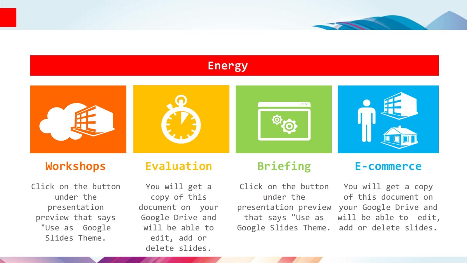 Social Counselor Powerpoint Templates - Google Slides, Objects Backgrounds