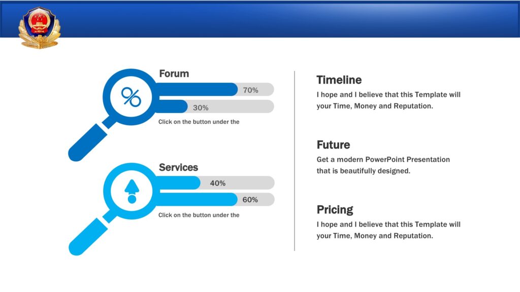 Police Station Powerpoint Templates - 3D Graphics, Blue, Editorial ...