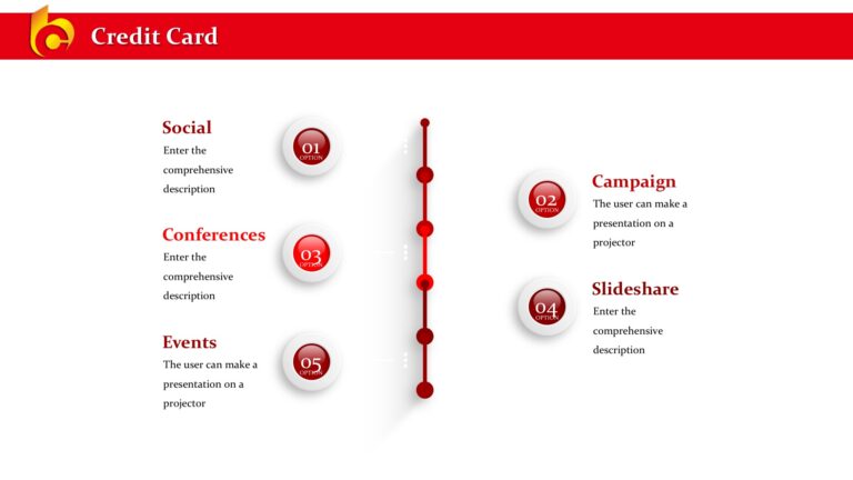 Credit Card System Powerpoint Templates - Business & Finance, Red ...