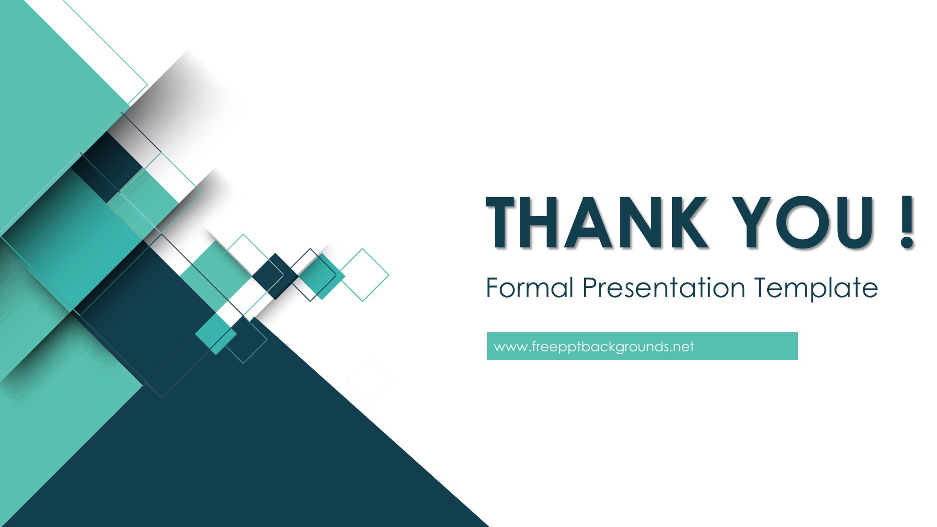 Formal Slides Powerpoint Templates Aqua / Cyan Business Finance