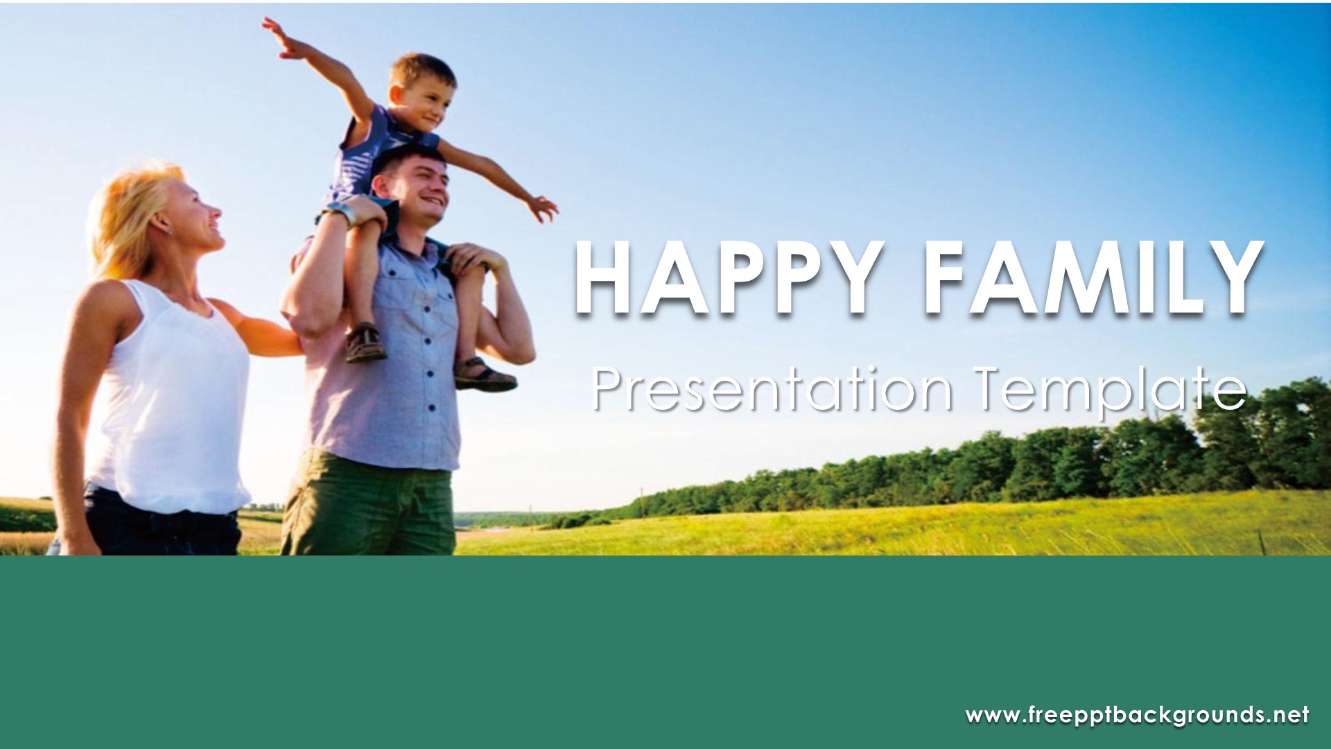 Happy Family Background Template - Free PPT Backgrounds and Templates