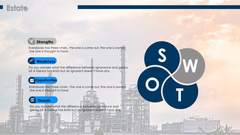 Manufacturing Factory Powerpoint Templates - 3D Graphics, Blue ...