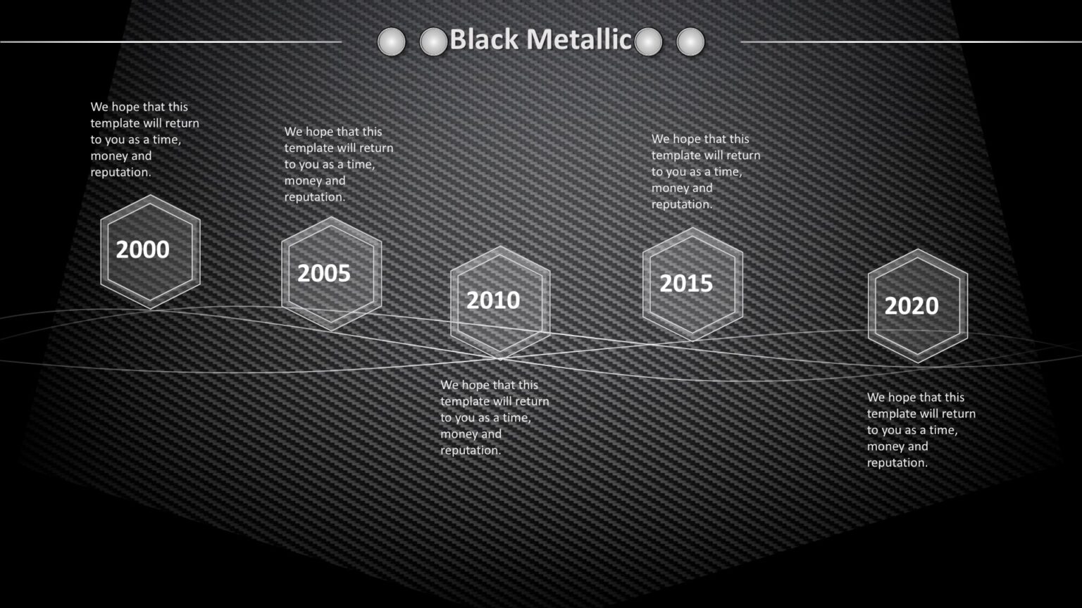 Black Metallic Powerpoint Templates - Black, Pattern, Textures Backgrounds