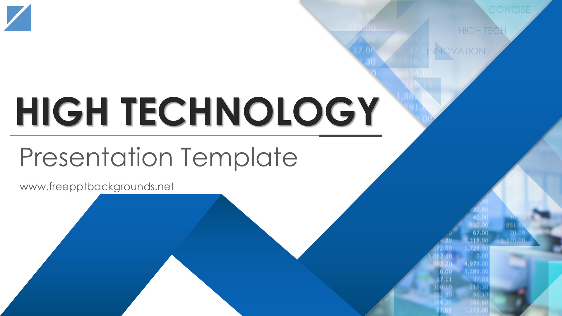 High Technology Research Powerpoint Templates Blue, Business
