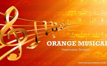 orange background for presentation