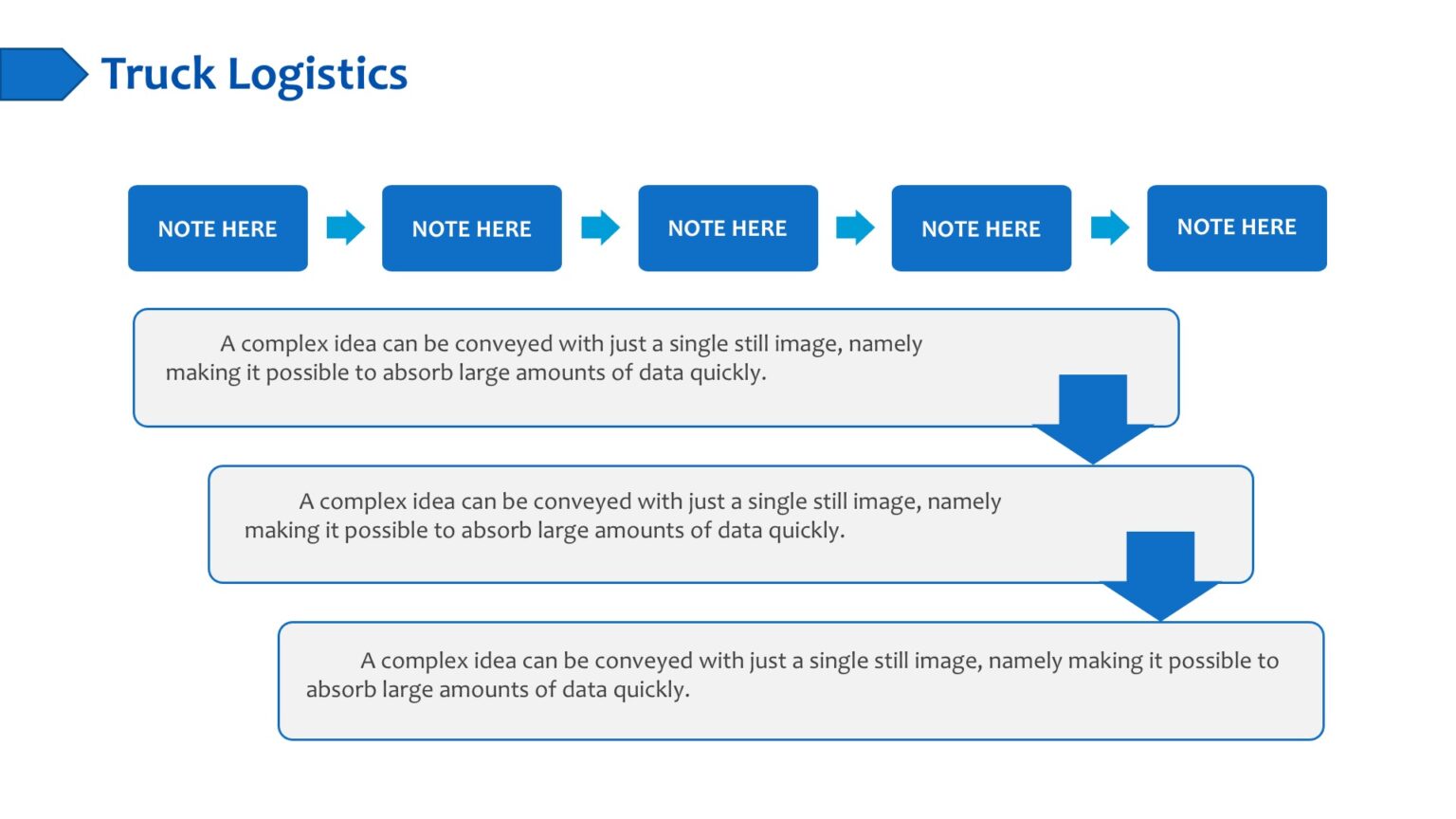 Truck logistics Powerpoint Templates - Blue, Car & Transportation ...