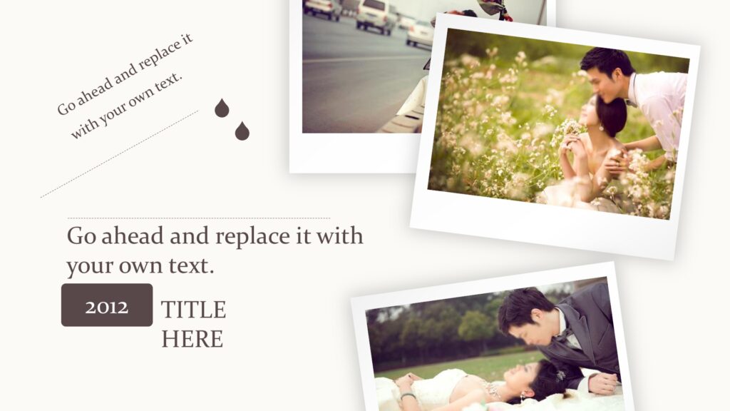 Our Wedding Powerpoint Templates - Beauty & Fashion, Love Backgrounds