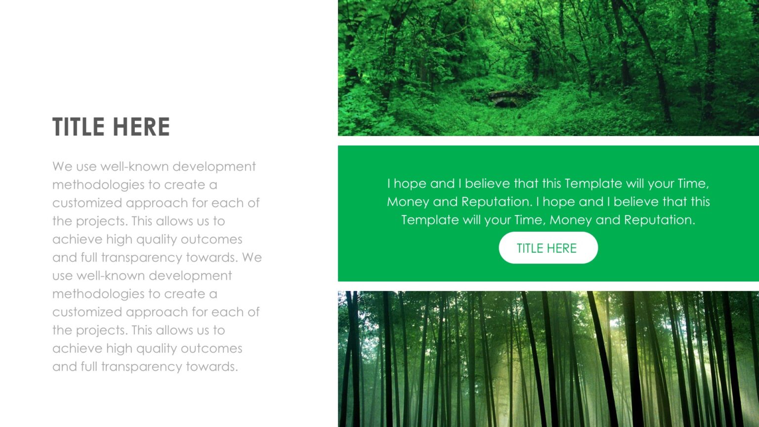 Green Life Presentation Powerpoint Templates - Green, Nature Backgrounds