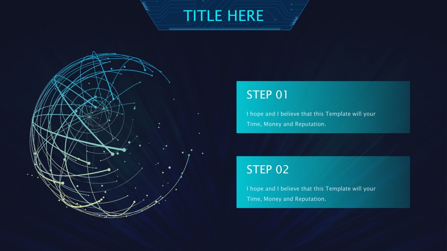 Cyborg Technology Powerpoint Templates - Blue, Technologies - Free PPT ...