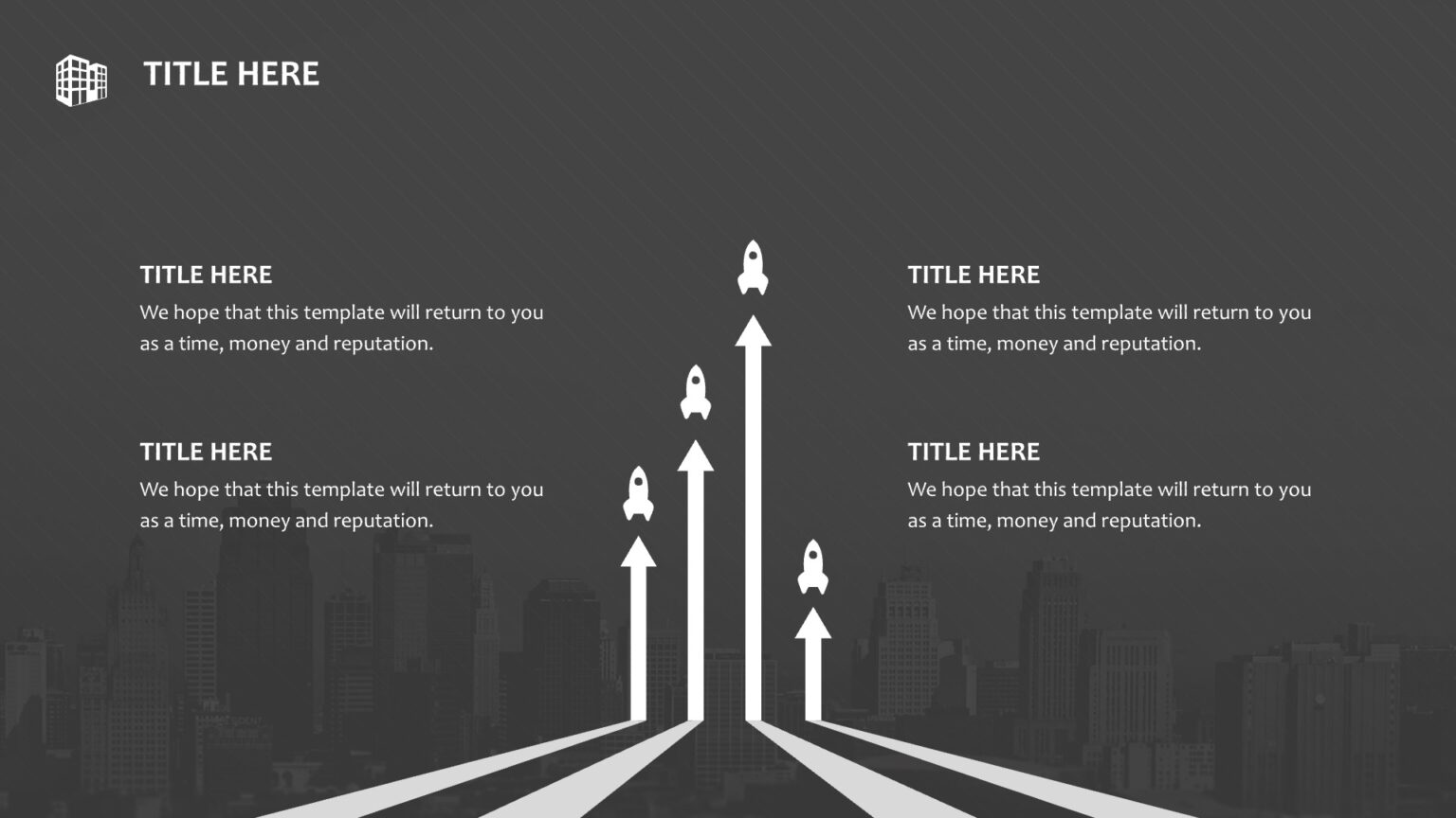 Town Planning Powerpoint Templates - Black, Buildings & Landmarks ...