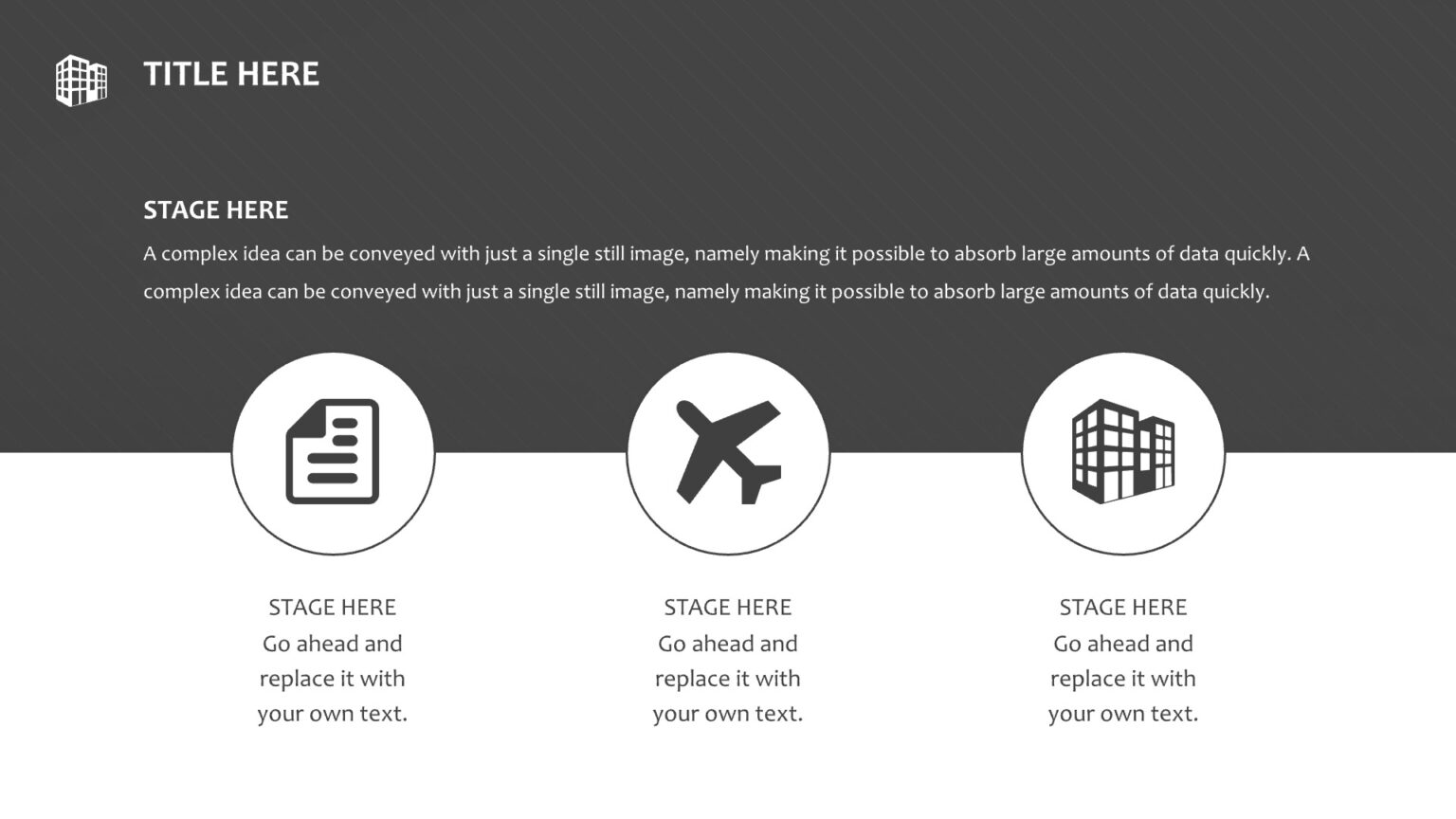 Town Planning Powerpoint Templates - Black, Buildings & Landmarks ...