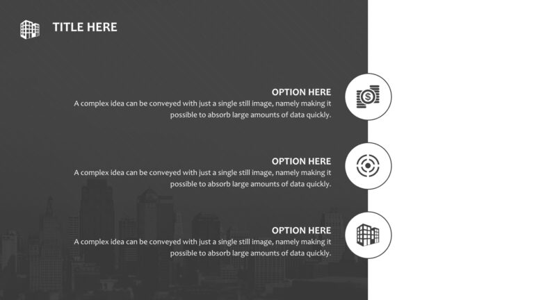 Town Planning Powerpoint Templates - Black, Buildings & Landmarks ...